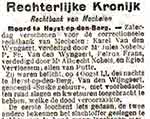 Verslag proces - Uit <em>Gazet van Mechelen</em> van 7 sep 1908