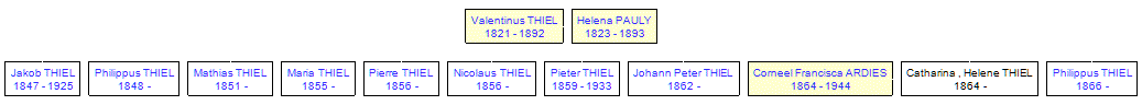 Mini tree diagram